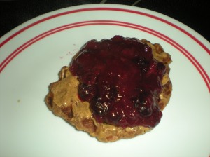 Blueberry Syrup over waffles